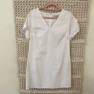 White lace dress - LOFT
